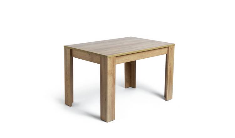 Buy Habitat Miami Oak Effect Dining Table & 4 Black Chairs | Dining table and chair sets | Argos