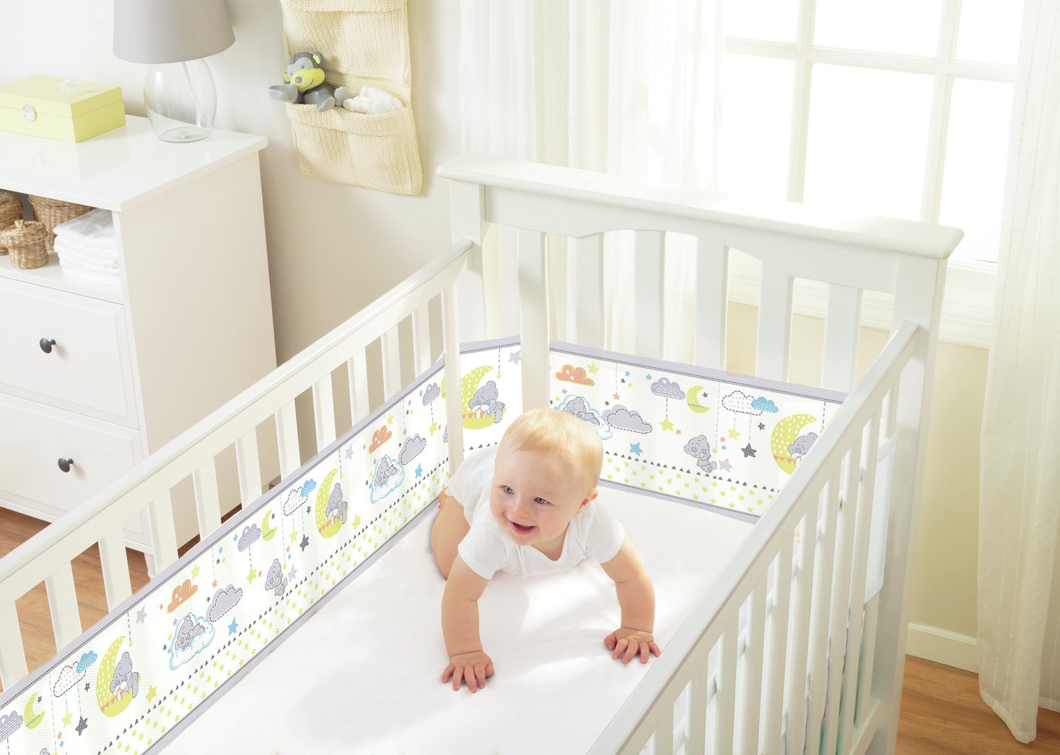 BreathableBaby 4 Sided Tatty Teddy Cot Liner