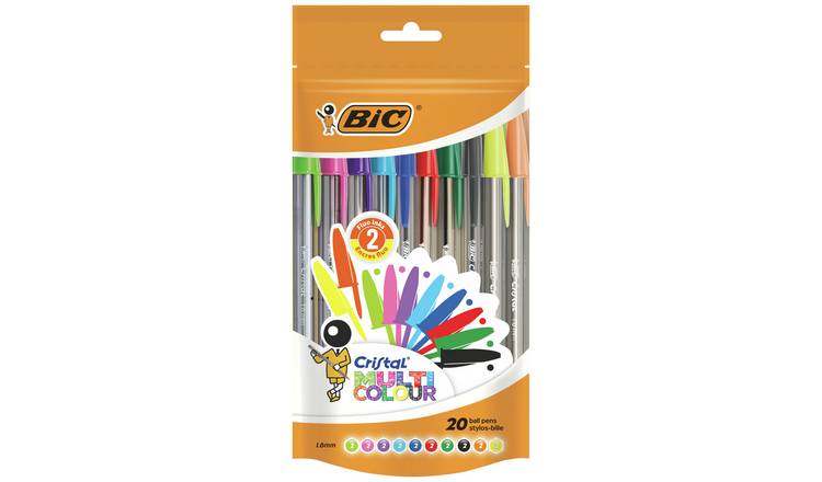 BIC Cristal Multicolour Pens - Pack of 20 