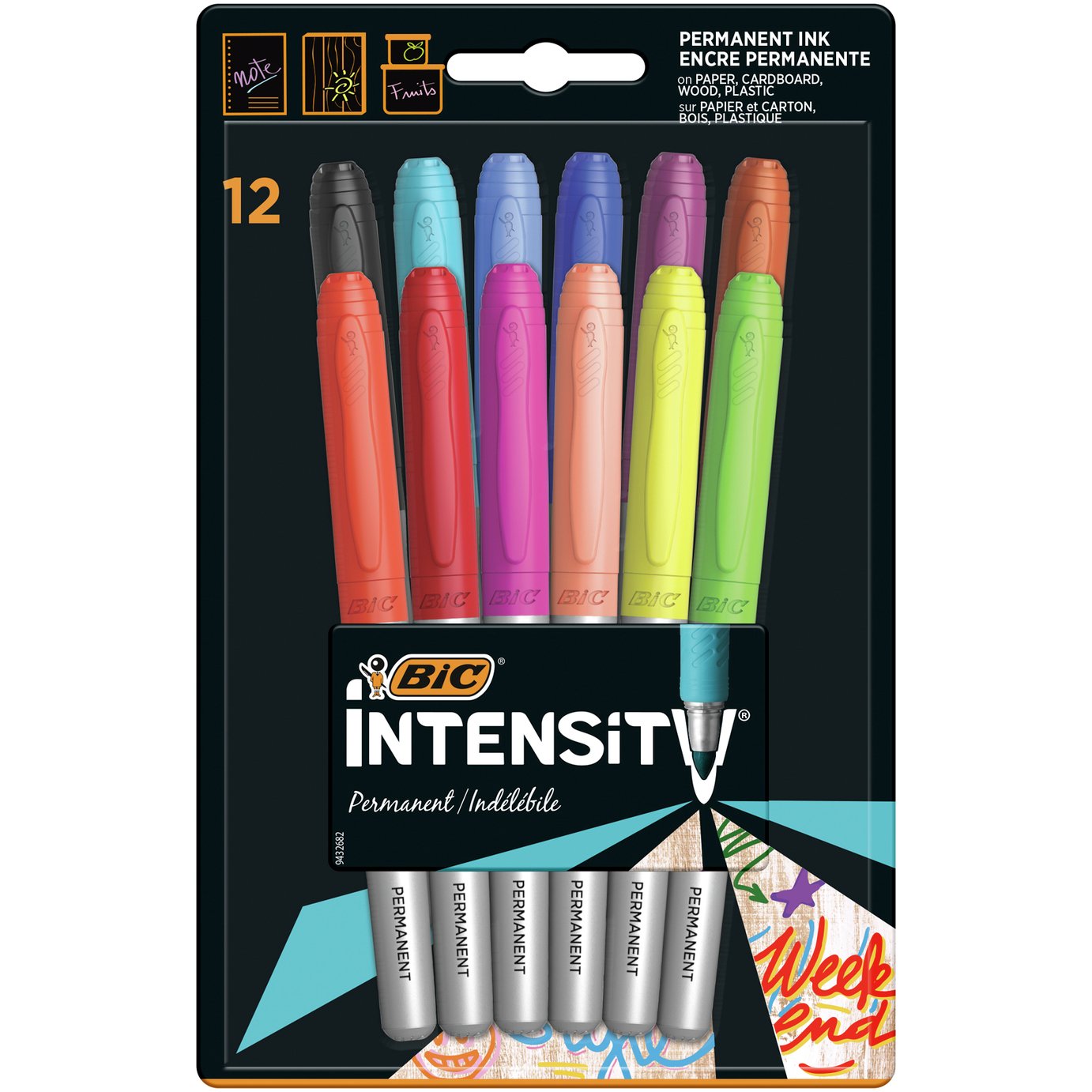 BIC Marking Permanent Markers - Pack of 12