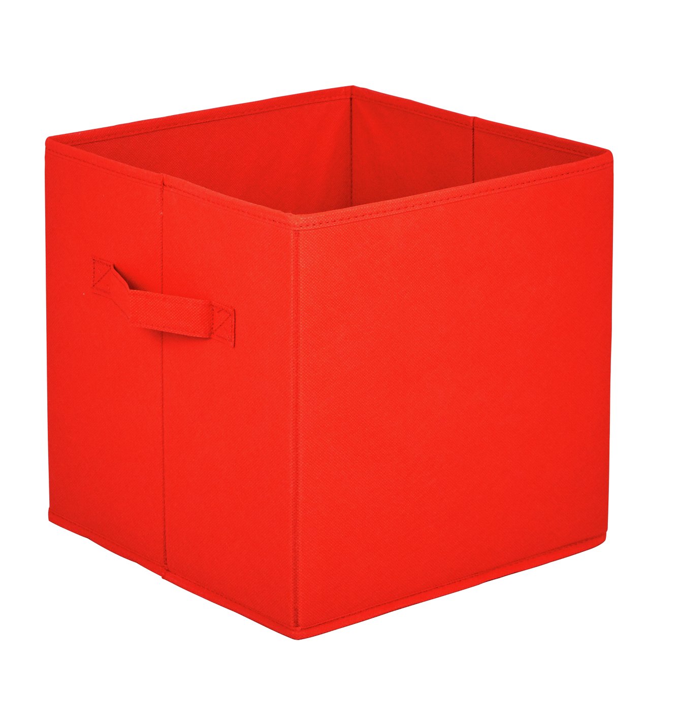 Argos Home Pack of 4 Red Canvas Boxes