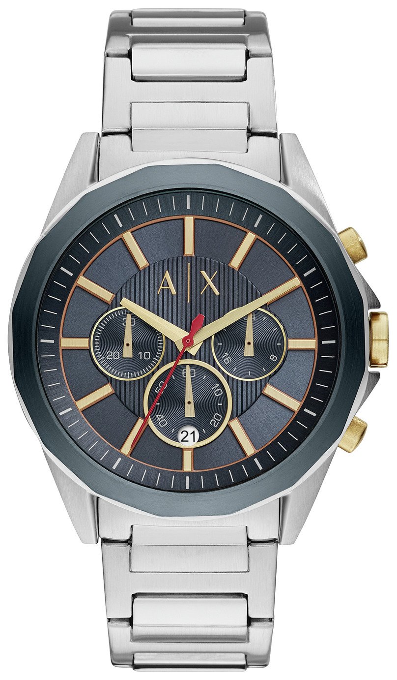 AX2614 Men's Silver Chronograph Watch 