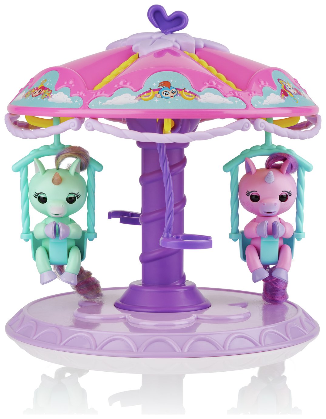 fingerlings playset with 2 fingerlings unicorns