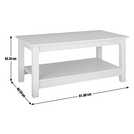 Buy Argos Home Malibu Coffee Table - White | Coffee tables | Argos