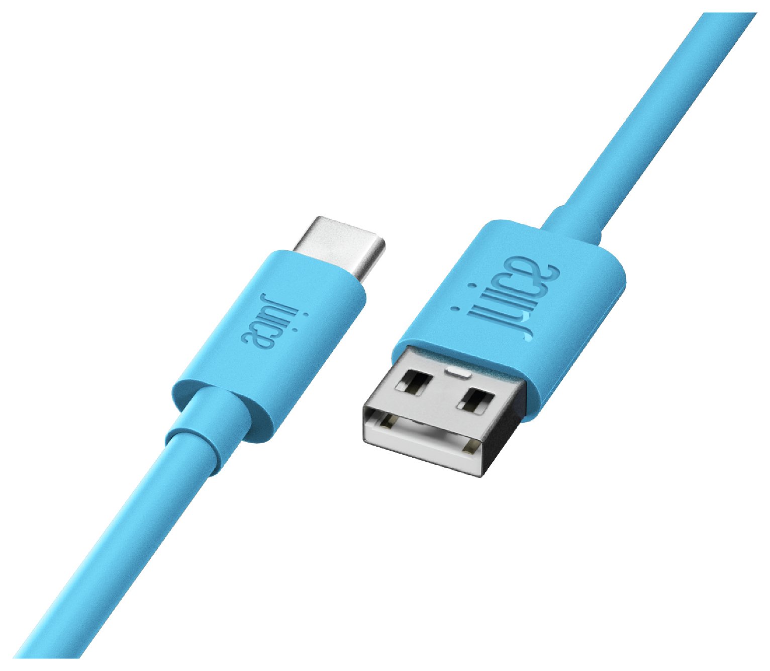 Juice USB Type A to USB Type C 2m Charging Cable - Aqua