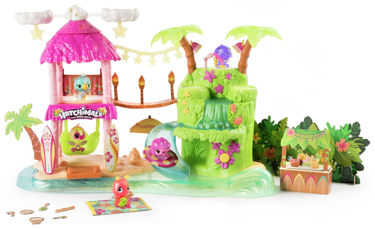hatchimals colleggtibles tropical party playset