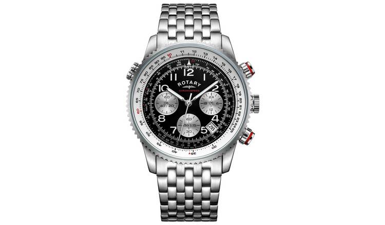 Rotary Men's Chronograph Stainless Steel Bracelet Watch