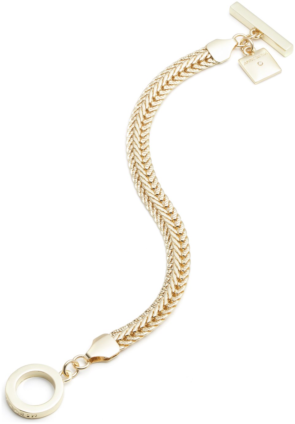 Anne Klein Gold Coloured Flat Chain Bracelet