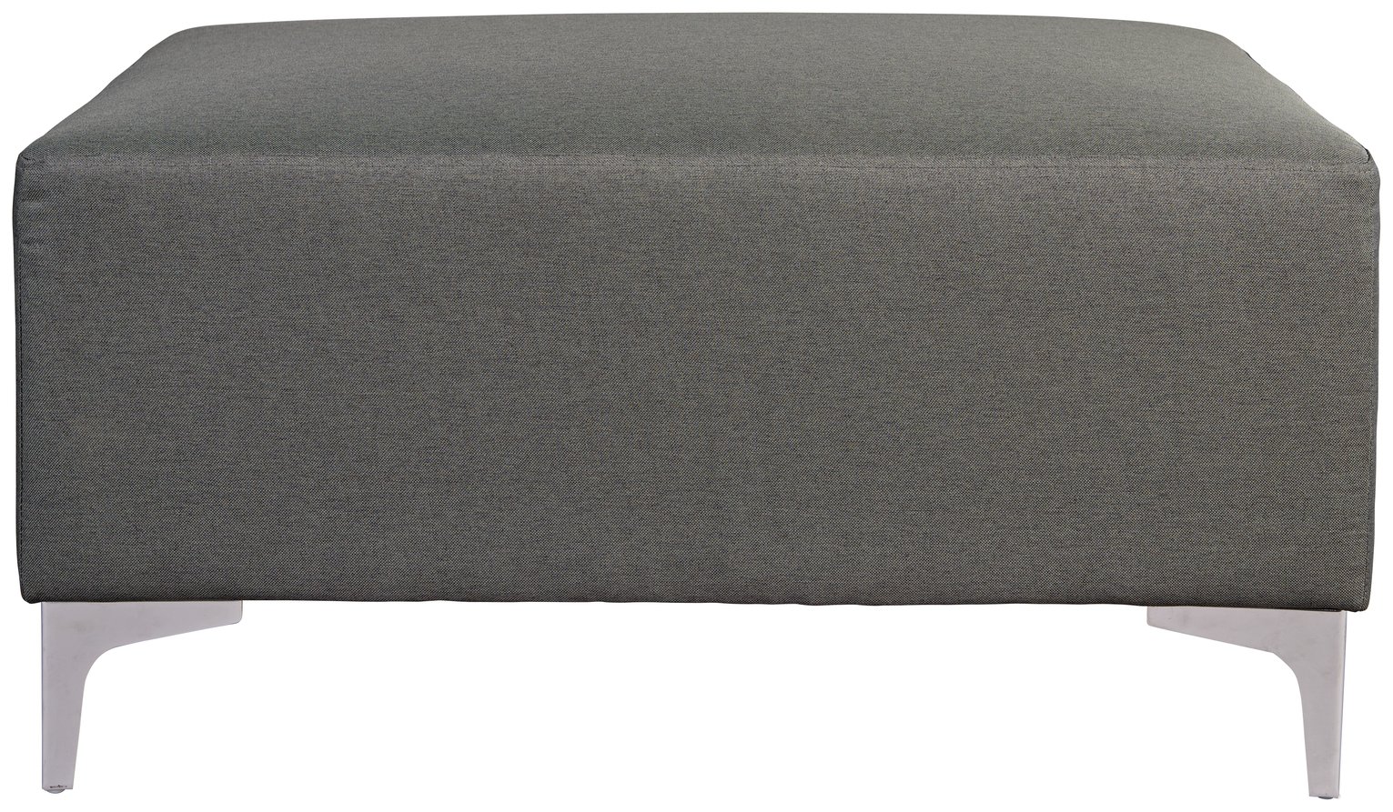 Argos Home Hale Fabric Footstool - Charcoal