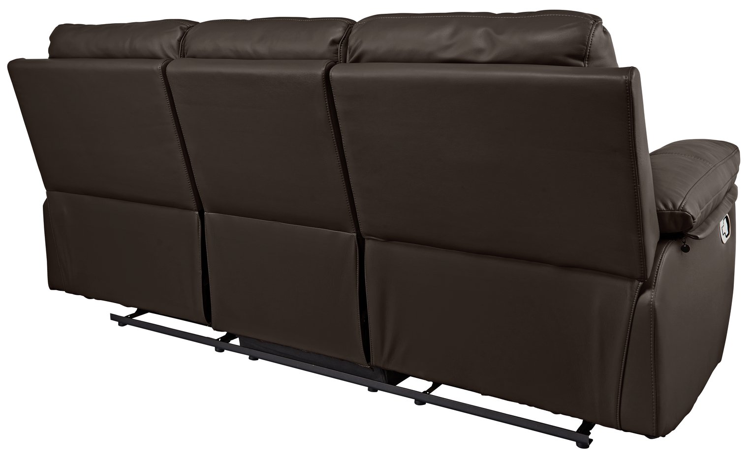 Argos Home Toby 3 Seat Faux Leather Recliner Sofa Chocolate Reviews