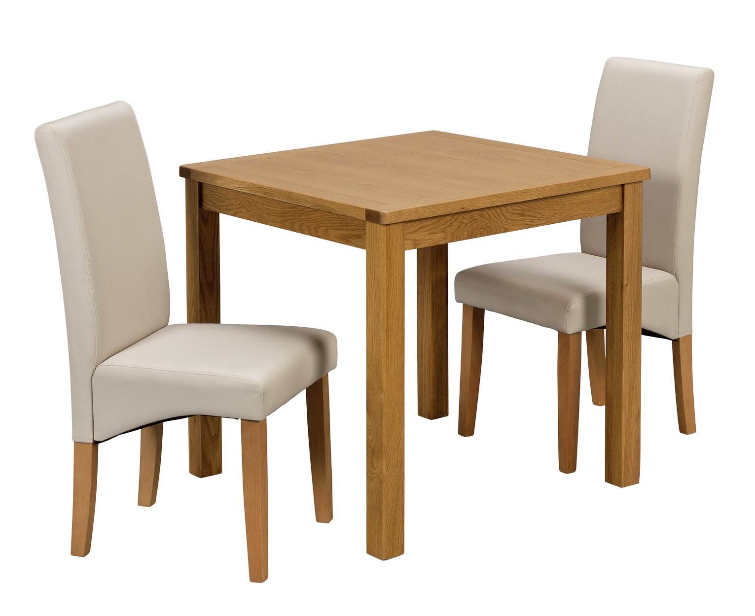 Argos Home Ashwell Dining Table and 2 Chairs - Cream