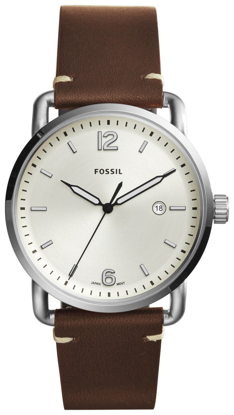 Fossil Men's Commuter FS5275 Brown Leather Strap Watch Reviews