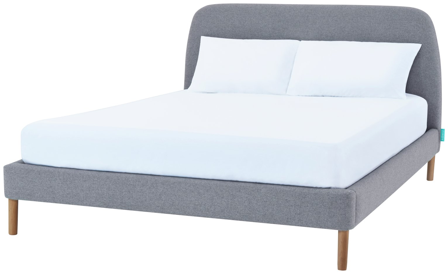 Simba Double Bed Frame and Headboard - Grey