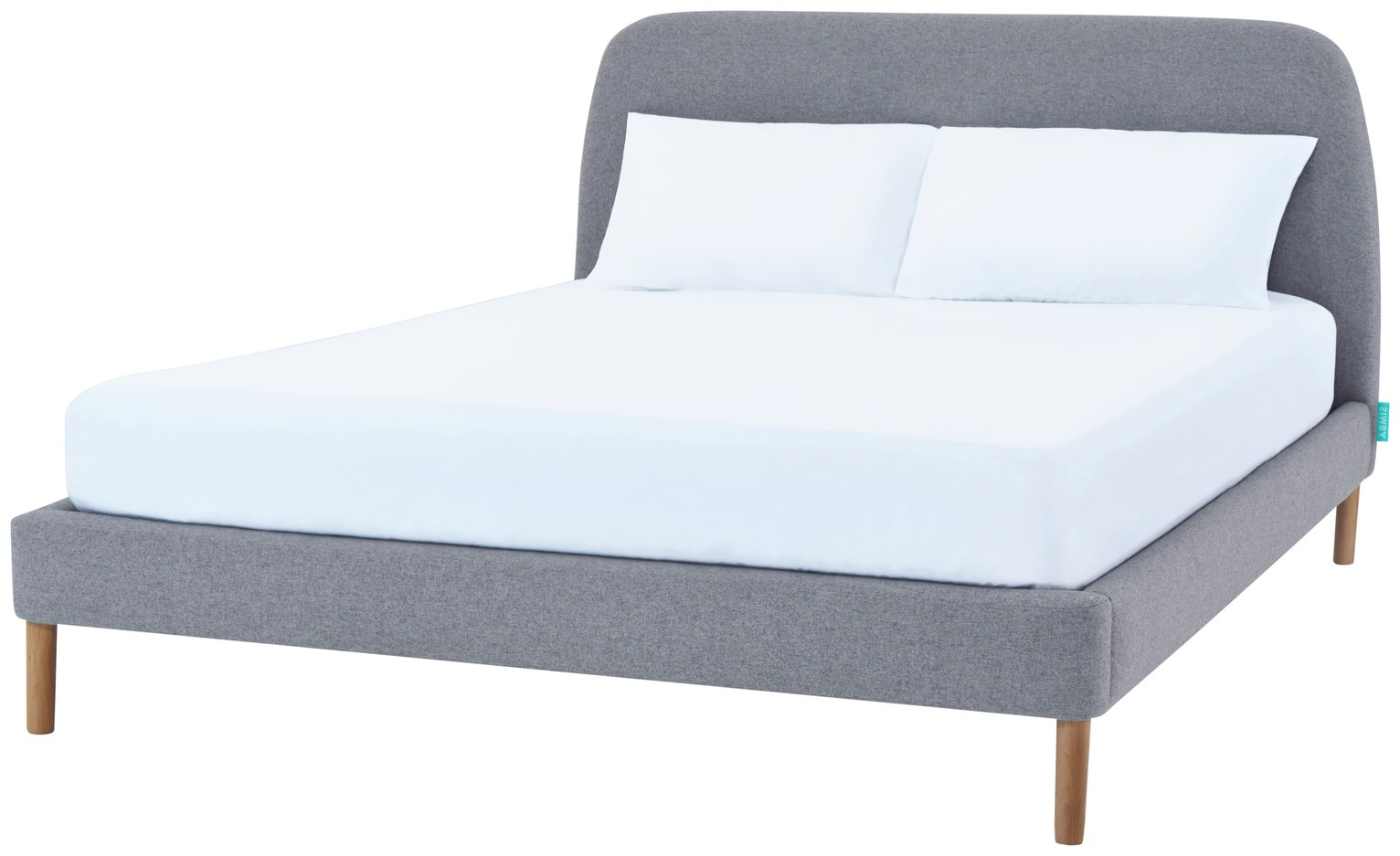 Simba Kingsize Bed Frame and Headboard - Grey