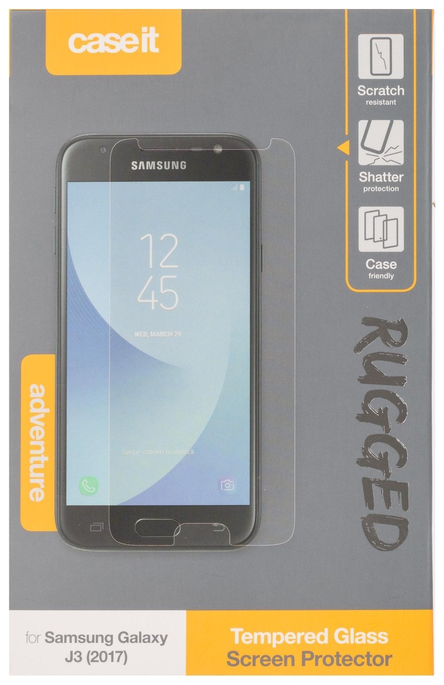 Case It Samsung Galaxy J3 Glass Screen Protector