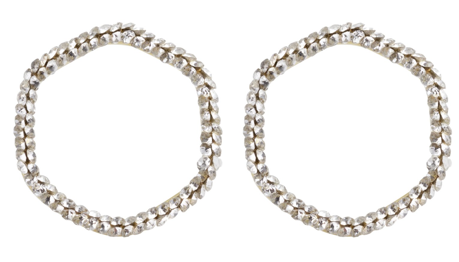 Revere 9ct Gold Plated Crystal Circle Hoop Earrings Review