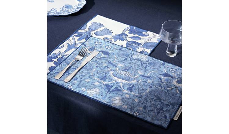 Habitat x Morris & Co. Inky Set of 2 Reversible Placemats