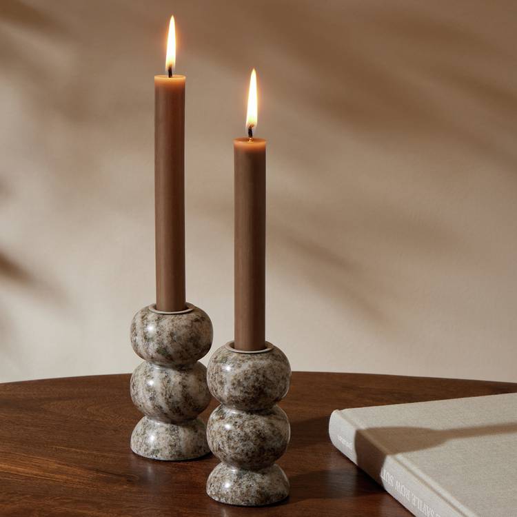 Habitat Marble Candle Holders - Set of 2 0