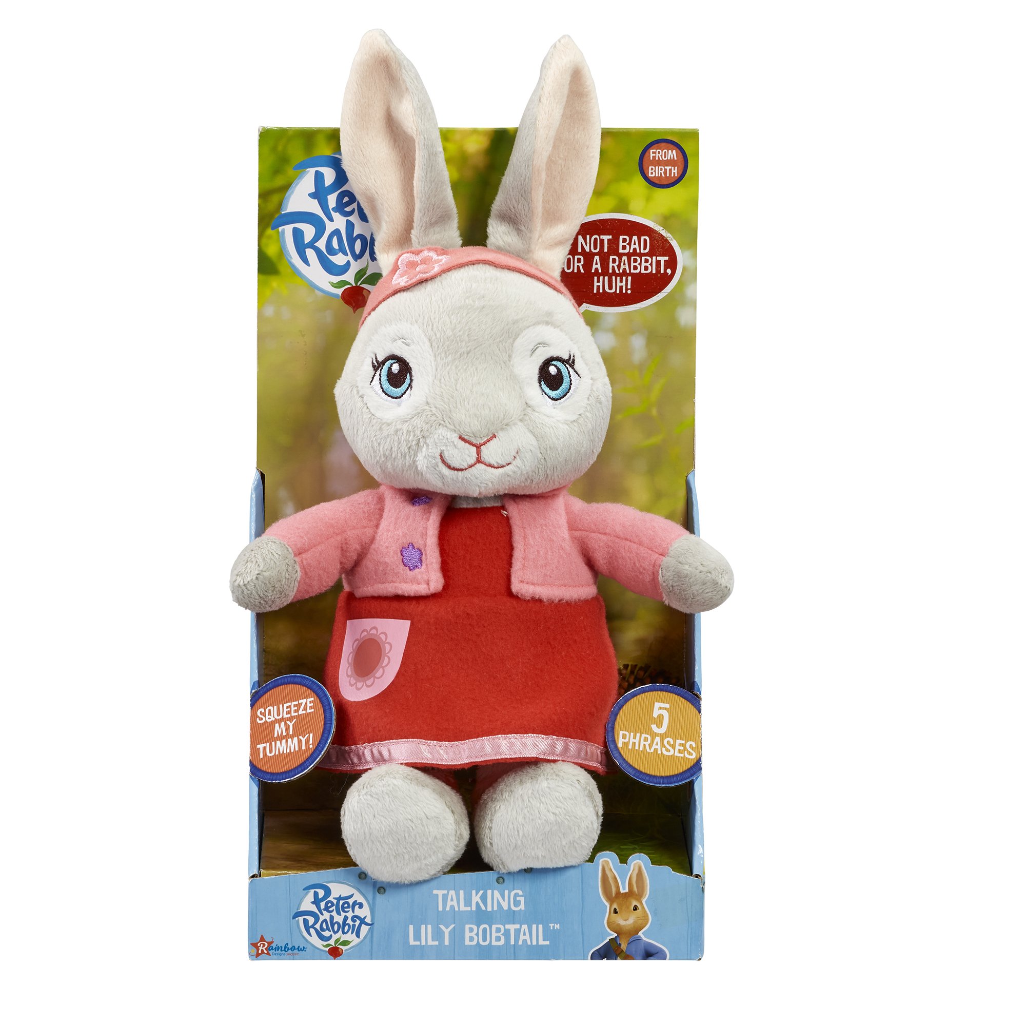 peter rabbit talking plush toy