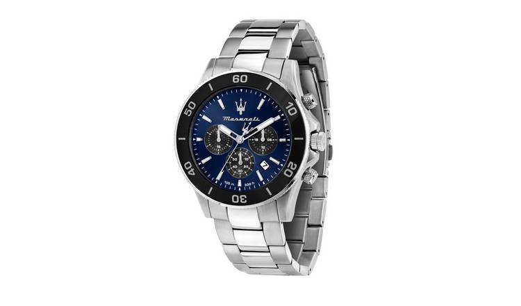 Maserati Competizione Men's Blue Dial Stainless Steel Bracelet Watch