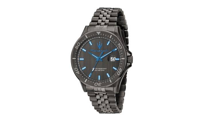 Maserati Sfida Dark Edition Men's Grey Dial Black Stainless Steel Bracelet Watch