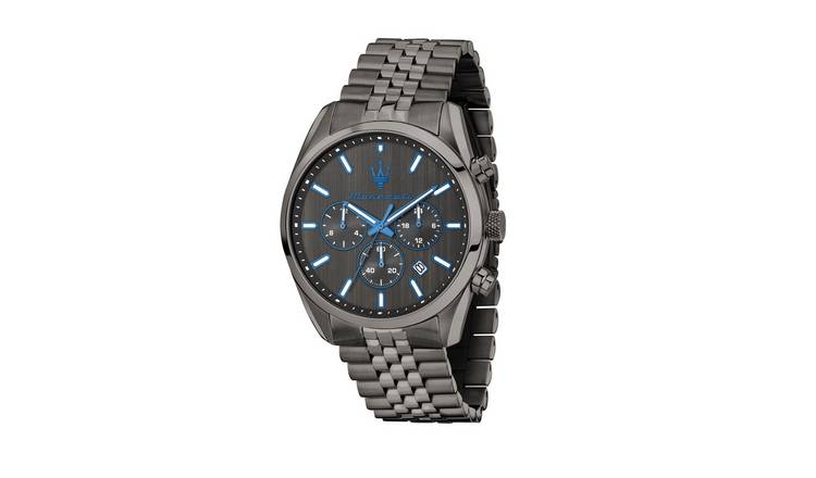 Maserati Attrazione Dark Edition Men's Grey Dial Black Coloured Bracelet Watch