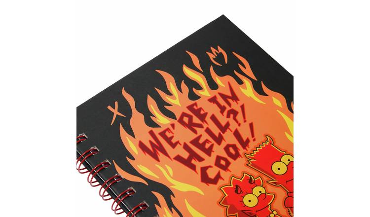 Skinny Dip The Simpsons We're In Hell A5 Spiral Notebook