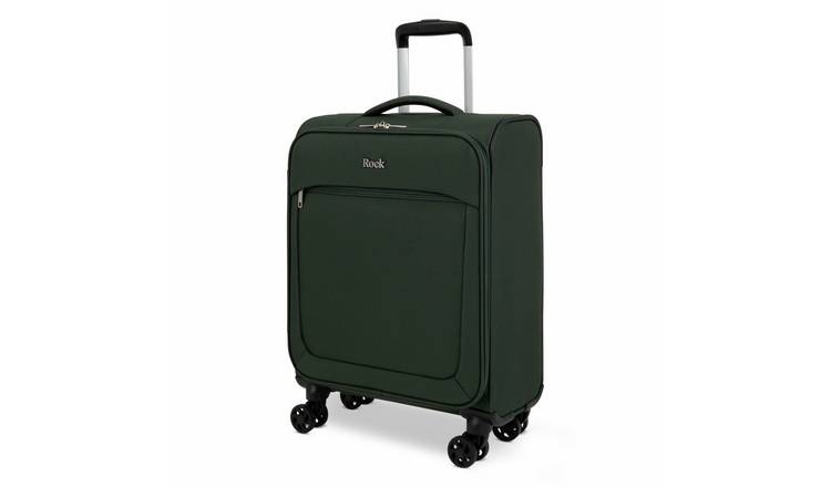 Rock Lyon 8 Wheel Soft Suitcase - Green, Cabin
