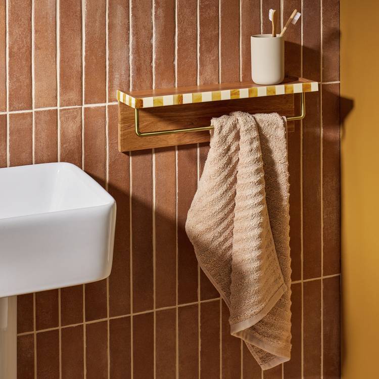 Habitat checkered towel rail 0