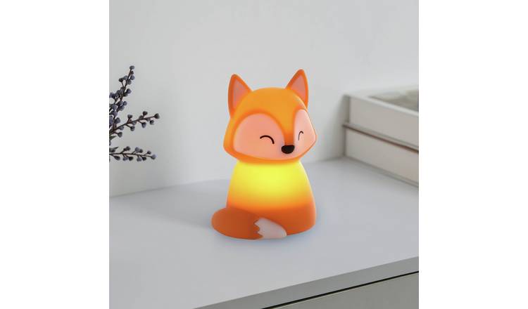 EGLO Castellino Kids LED Fox Colour Changing Night Light - Orange