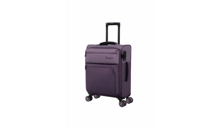 IT Luggage Duo-Tone 8 Wheel Soft Cabin Suitcase - Purple
