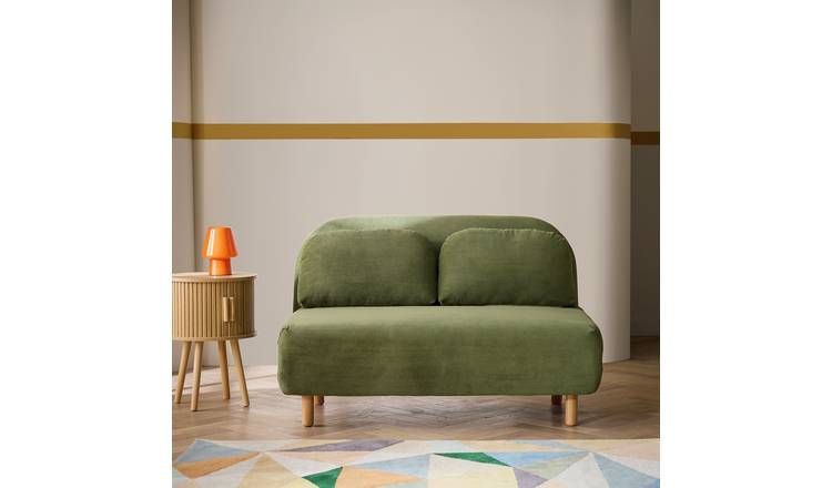 Habitat Benji Fabric 2 Seater Sofa Bed - Green