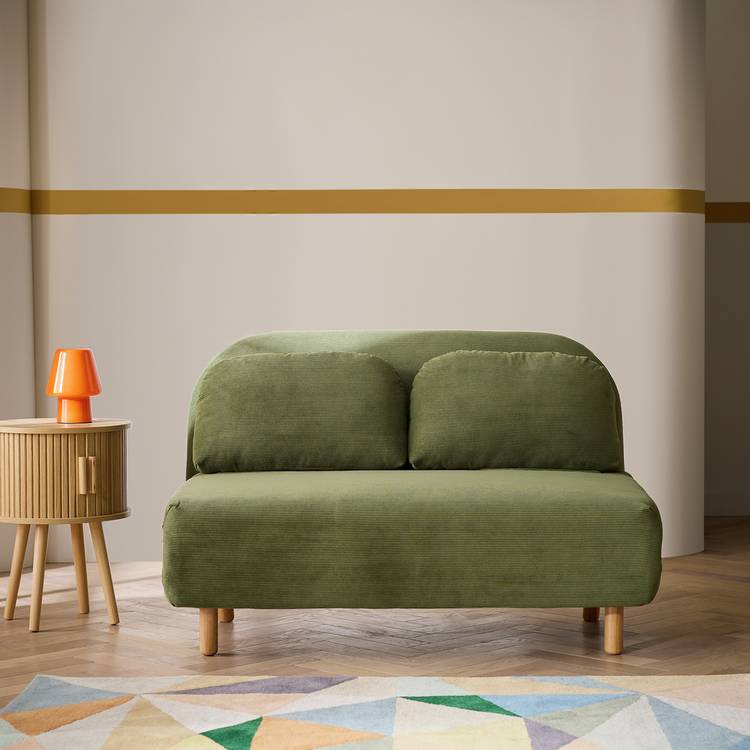 Habitat Benji Fabric 2 Seater Sofa Bed - Green 0