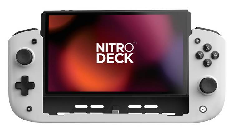 CRKD Nitro Deck Handheld Controller For Nintendo Switch & OLED - White