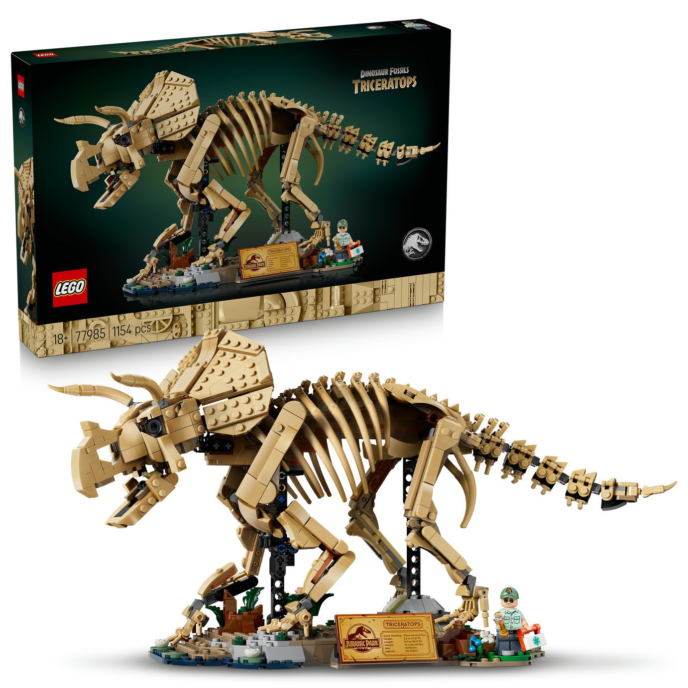 LEGO Jurassic World Dinosaur Fossils: Triceratops Set 77985
