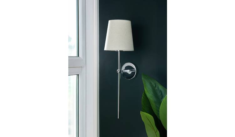 BHS Alena Metal Rechargeable Wall Light - Chrome