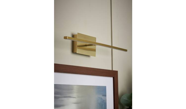 BHS Angelina Metal Rechargeable Picture Light - Brass