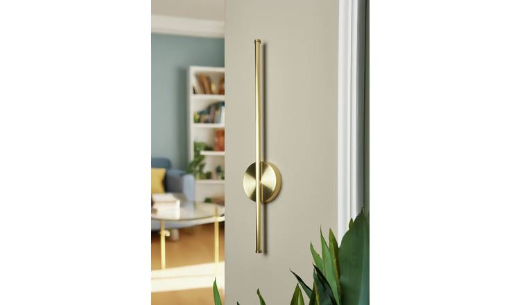 BHS Aurora Metal Rechargeable Wall Light - Brass