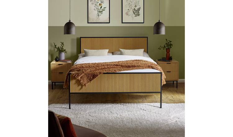 Julian Bowen Sia Double Bed Frame - Natural Wood