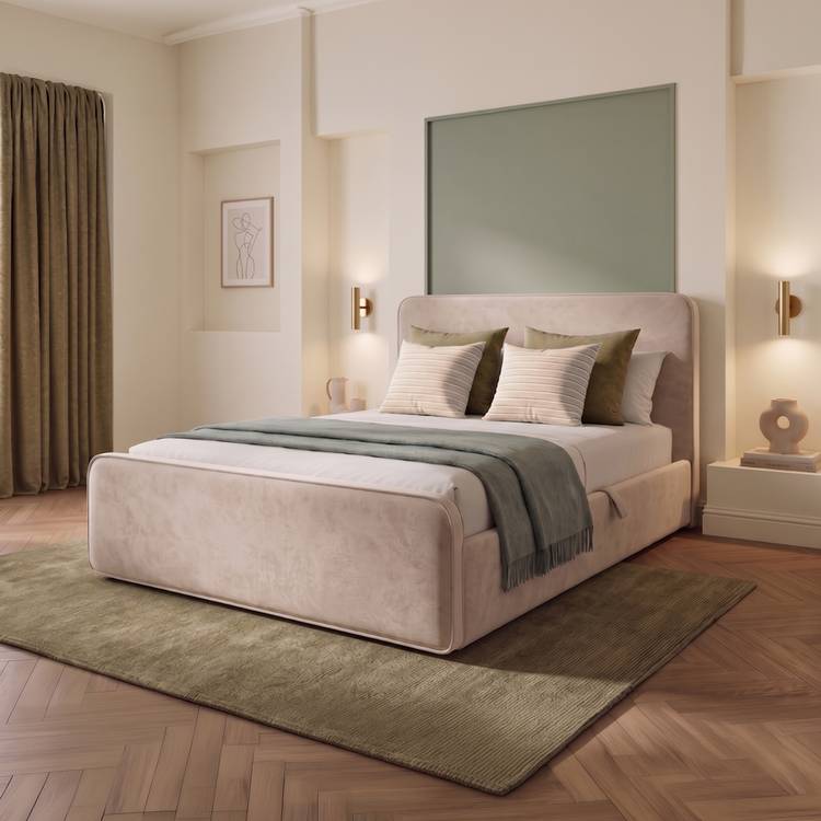 Habitat Ruxley Side Lift Double Ottoman Bed - Cream 0