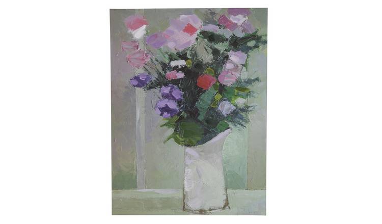 The Art Group Hand Finished Floral Jug Canvas - 60x80cm