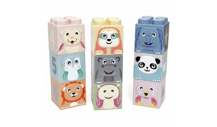 Chad Valley Cute Animal Construction Building Blocks Set