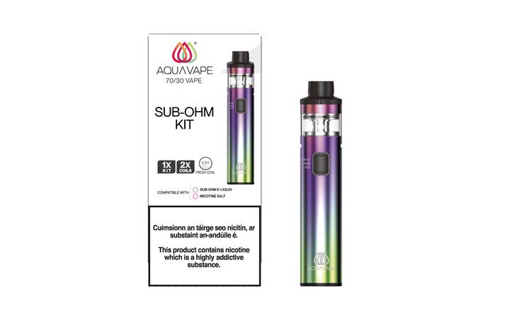 Buy Aquavape 70 30 Sub Ohm Kit Rainbow E Cigarettes And Vape Kits Argos