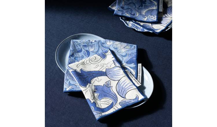 Habitat x Morris & Co. Inky Set of 4 Napkins