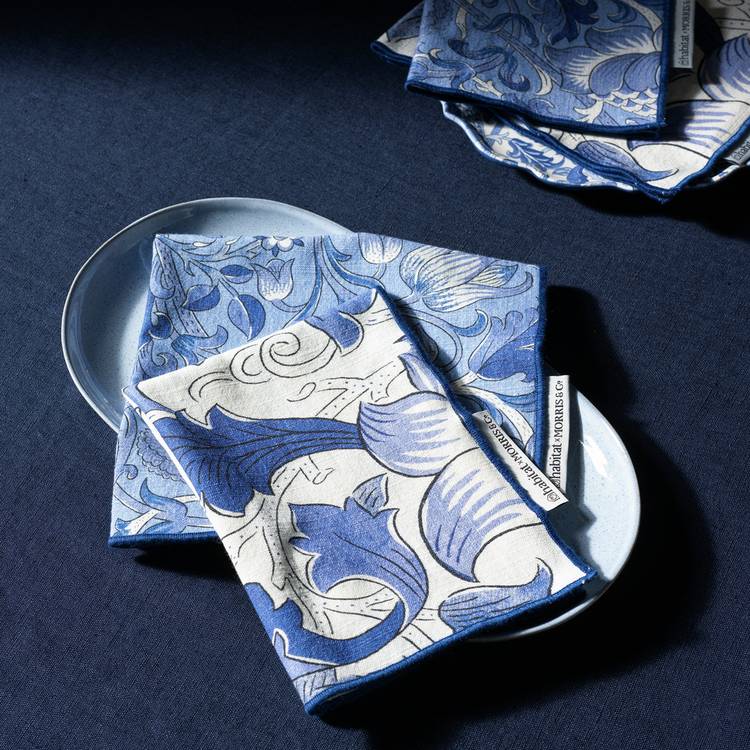 Habitat x Morris & Co. Inky Set of 4 Napkins 0