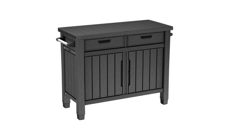 Keter 90 x 126 x 52 cm BBQ Style Storage Cabinet - Grey