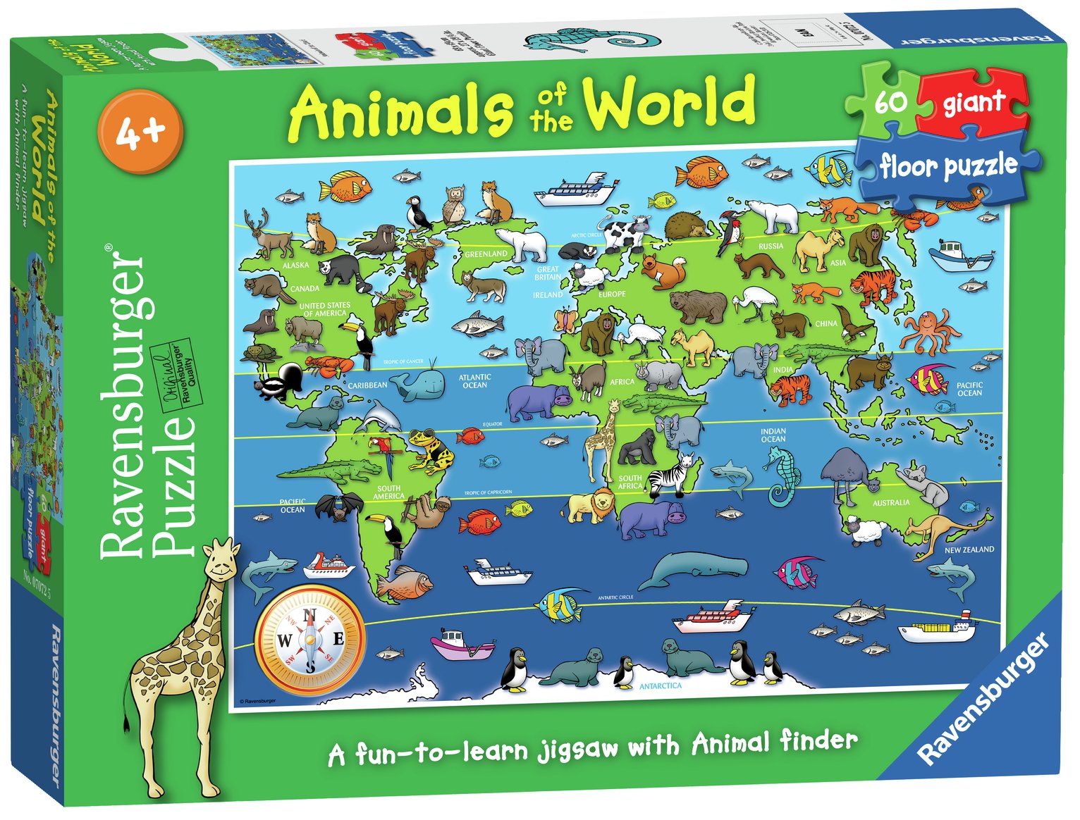 Animals of the World 60 Piece Floor Puzzle Review