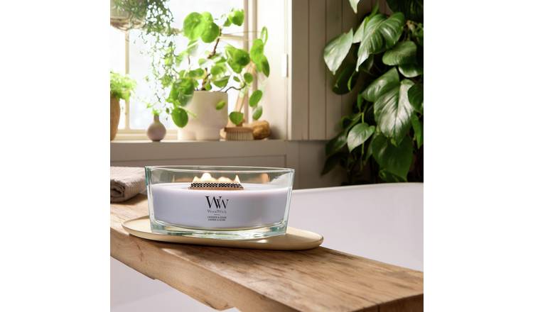 WoodWick Medium Ellipse Jar Candle - Lavender & Cedar