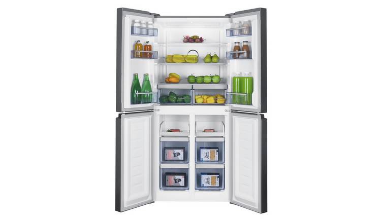 Beko GN15880VPZ American Fridge Freezer - Black Steel