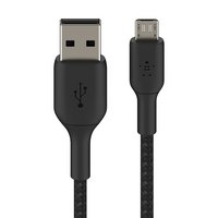 Belkin 1M Braided USB-A to Micro USB Cable - Black 